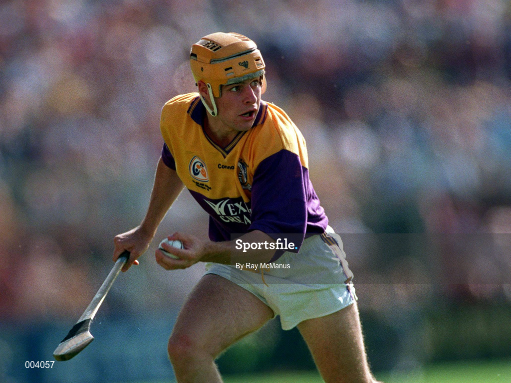 17 August 1997; Michael Jordan of Wexford during the GAA All-Ireland Senior Hurling Championship Semi-Final match between Tipperary and Wexford at Croke Park in Dublin. Photo by Ray McManus/Sportsfile