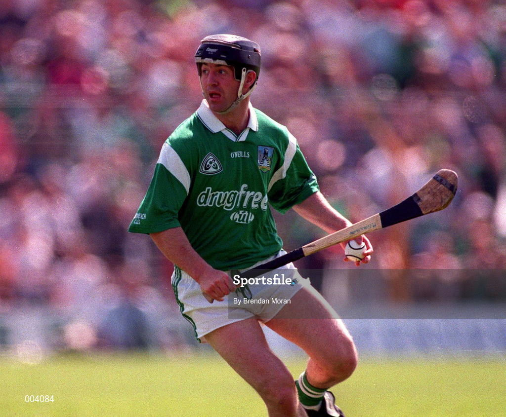 25 May 1997; Mike Galligan of Limerick during the Munster Senior Hurling Championship Quarter-Final between Limerick and Waterford at Semple Stadium in Thurles, Co. Tipperary. Photo by Brendan Moran/Sportsfile