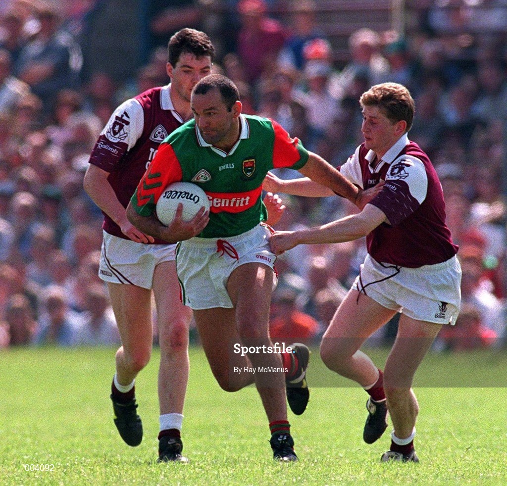 25 May 1997; Liam McHale of Mayo in action during the GAA Football Senior Championship Quarter-Final match between Galway and Mayo at Tuam Stadium in Tuam, Galway. Photo by Ray McManus/Sportsfile