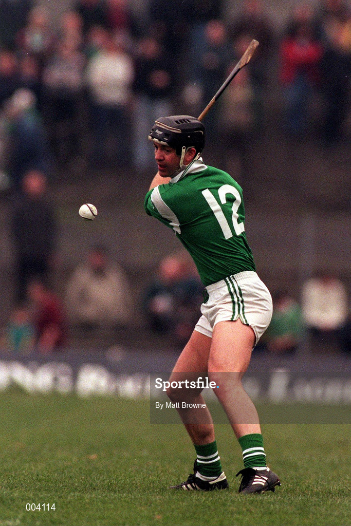 22 March 1998; Mike Galligan of Limerick during the Church & General National Hurling League Division 1A match between Limerick and Clare at the Gaelic Grounds in Limerick. Photo by Matt Browne/Sportsfile