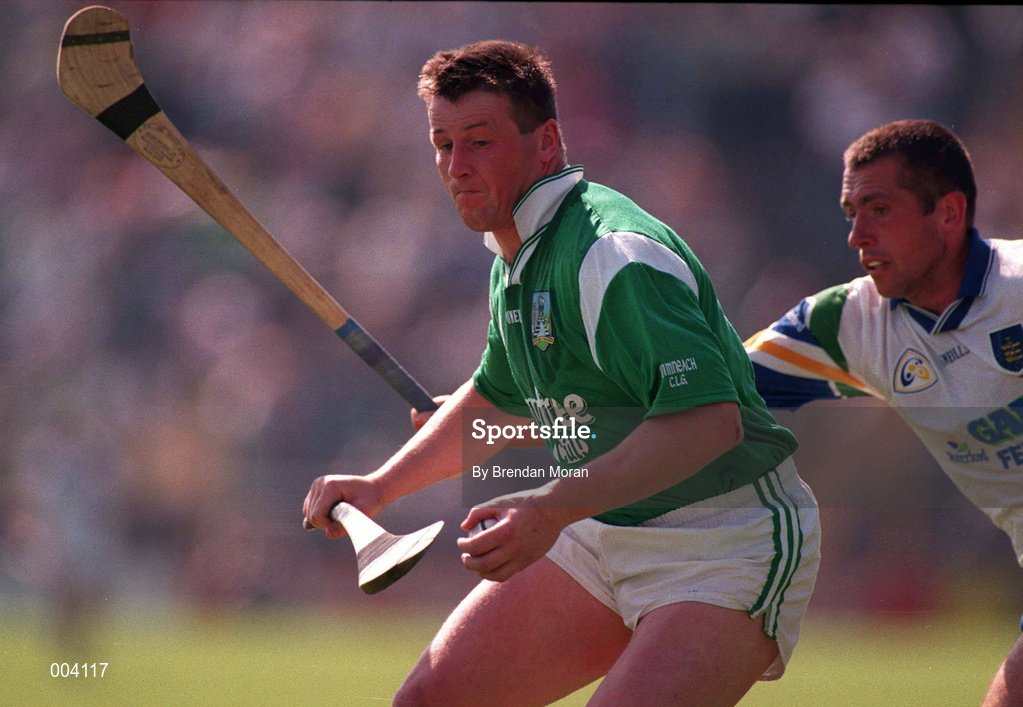 25 May 1997; Mike Houlihan of Limerick during the Guinness Munster Senior Hurling Championship Quarter-Final match between Limerick and Waterford at Semple Stadium in Thurles, Tipperary. Photo by Brendan Moran/Sportsfile
