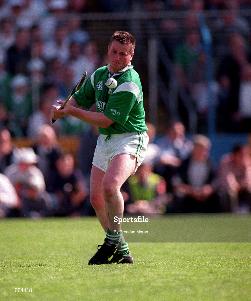25 May 1997; Mike Houlihan of Limerick during the Munster Senior Hurling Championship Quarter-Final between Limerick and Waterford at Semple Stadium in Thurles, Tipperary. Photo by Brendan Moran/Sportsfile