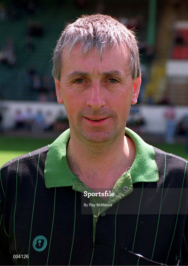 24 July 1994; Referee Niall Barrett prior to the Connacht GAA Football Senior Championship Final between Leitrim and Mayo at Dr Hyde Park in Rocommon. Photo by Ray McManus/Sportsfile