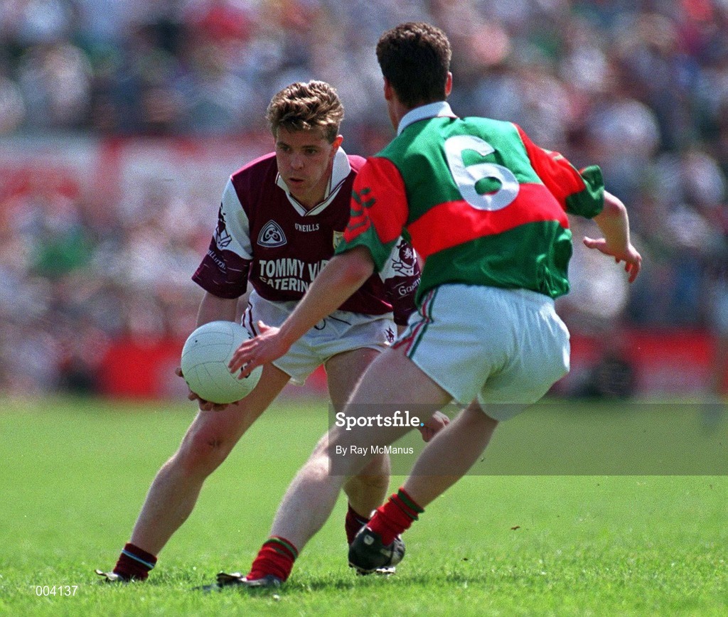 25 May 1997; Niall Finnegan of Galway during the GAA Football Senior Championship Quarter-Final match between Galway and Mayo at Tuam Stadium in Tuam, Galway. Photo by Ray McManus/Sportsfile