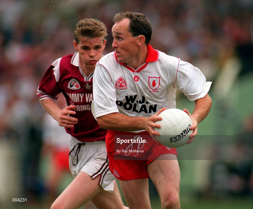 13 August 1995; Fay Devlin of Tyrone during the All-Ireland Senior Football Championship Semi-Final match between Tyrone and Galway at Croke Park in Dublin. Photo by Ray McManus/Sportsfile