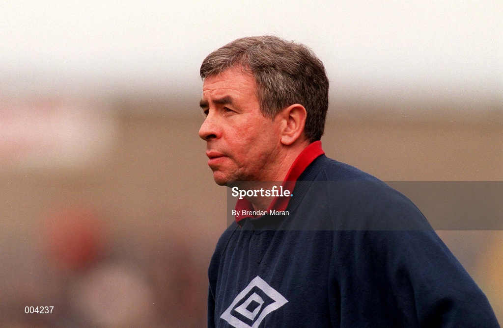 6 April 1997; Down manager Pete McGrath during the National Football League Quarter-Final match between Kerry and Down at Croke Park in Dublin. Photo by Brendan Moran/Sportsfile