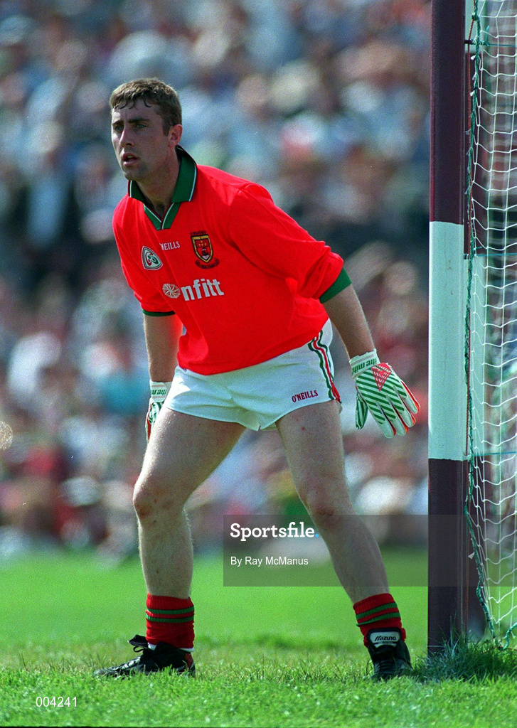25 May 1997; Peter Burke of Mayo in action during the GAA Football Senior Championship Quarter-Final match between Galway and Mayo at Tuam Stadium in Tuam, Galway. Photo by Ray McManus/Sportsfile