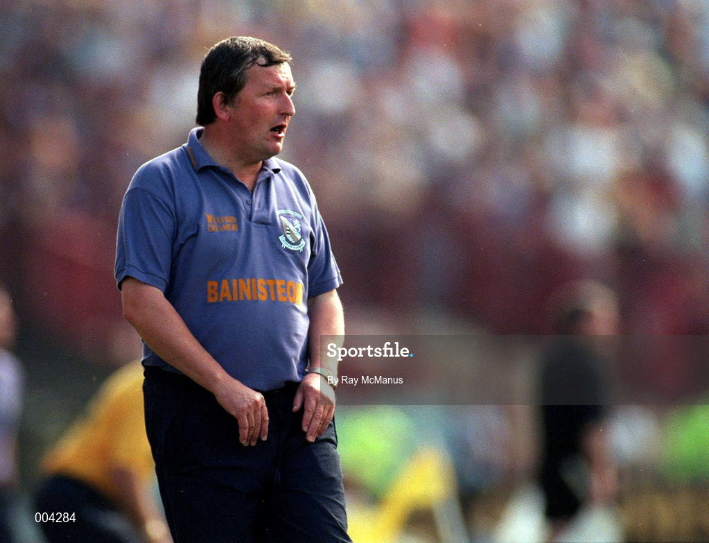17 August 1997; Wexford manager Rory Kinsella during the GAA All-Ireland Senior Hurling Championship Semi-Final match between Tipperary and Wexford at Croke Park in Dublin. Photo by Ray McManus/Sportsfile