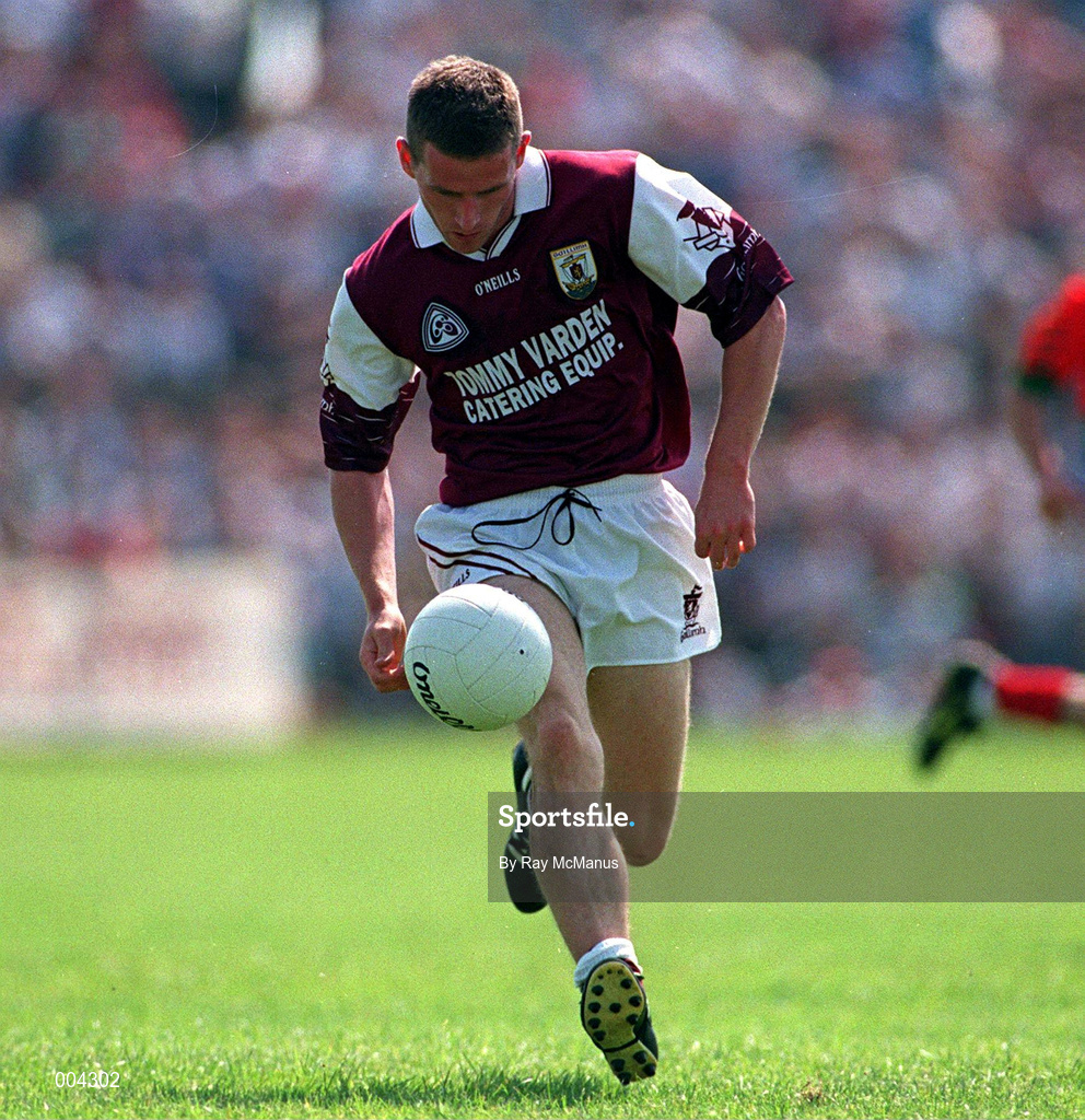 25 May 1997; Sean de Paor of Galway during the GAA Football Senior Championship Quarter-Final match between Galway and Mayo at Tuam Stadium in Tuam, Galway. Photo by Ray McManus/Sportsfile