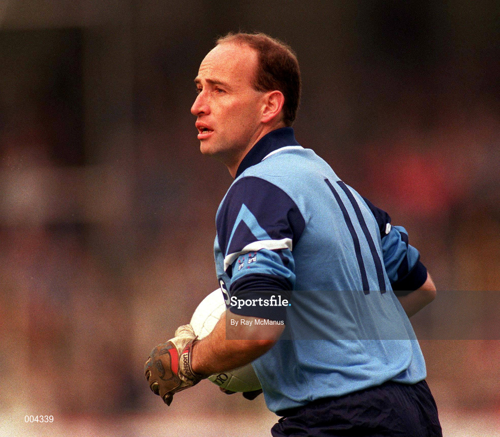 26 July 1992; Dublin captain Tommy Carr during the Leinster Senior Football Championship Final match between Dublin and Kildare at Croke Park in Dublin. Photo by Ray McManus/Sportsfile