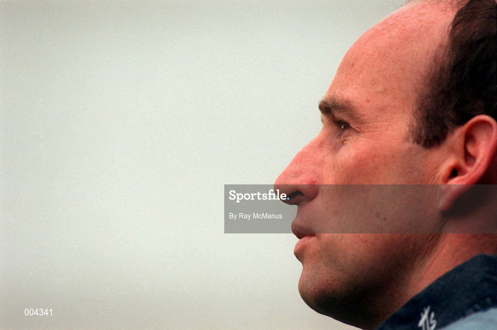 26 July 1992; Dublin captain Tommy Carr during the Leinster Senior Football Championship Final match between Dublin and Kildare at Croke Park in Dublin. Photo by Ray McManus/Sportsfile