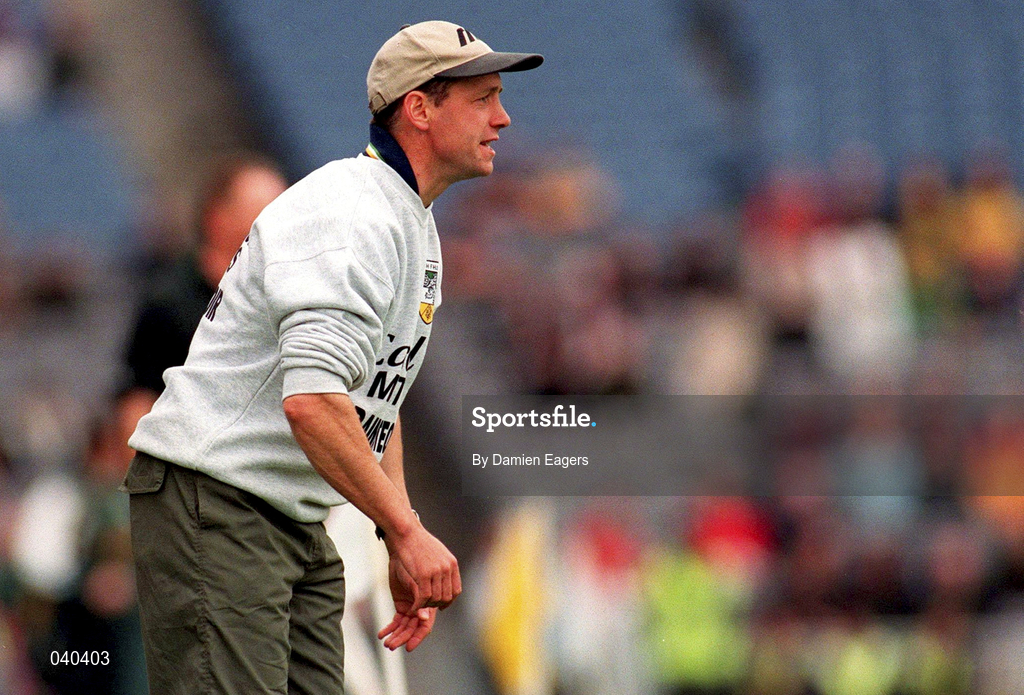 4 June 2000; Offaly manager Padraig Nolan during the Bank of Ireland Leinster Senior Football Championship Quarter-Final match between Offaly and Meath in Croke Park, Dublin. Photo by Damien Eagers/Sportsfile