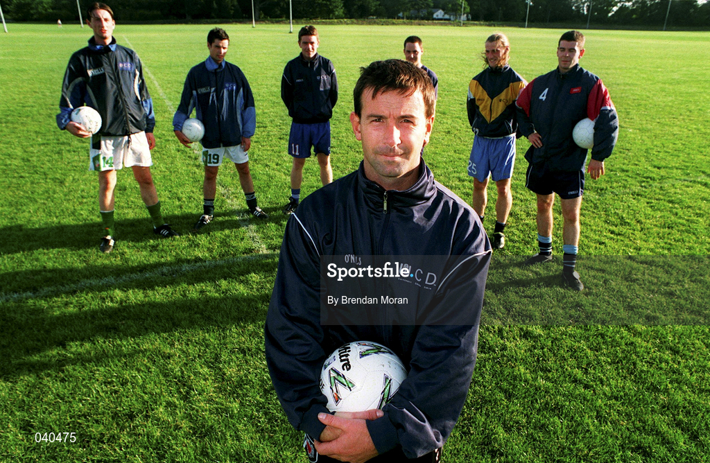 13 June 2000; UCD soccer player Brian Mooney poses for a portrait at UCD in Dublin. Photo by Brendan Moran/Sportsfile