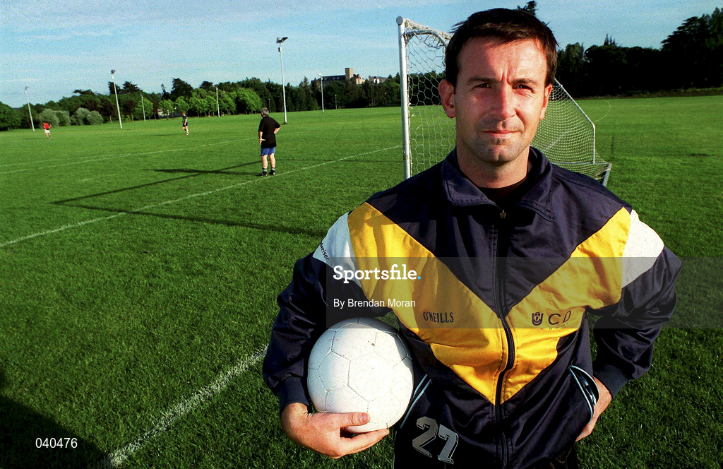 13 June 2000; UCD soccer player Brian Mooney poses for a portrait at UCD in Dublin. Photo by Brendan Moran/Sportsfile