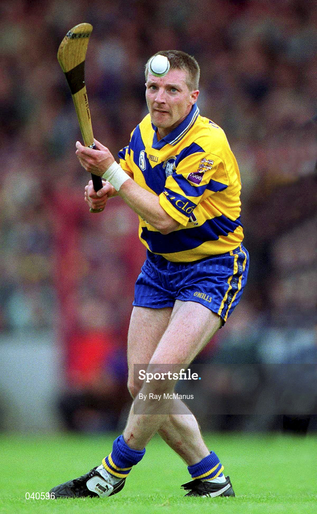 11 June 2000; Jamesie O'Connor of Clare during the Guinness Munster Senior Hurling Championship Semi-Final match between Tipperary and Clare at Páirc Ui Chaoimh in Cork. Photo by Ray McManus/Sportsfile