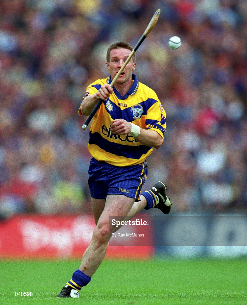 11 June 2000; Jamesie O'Connor of Clare during the Guinness Munster Senior Hurling Championship Semi-Final match between Tipperary and Clare at Páirc Ui Chaoimh in Cork. Photo by Ray McManus/Sportsfile