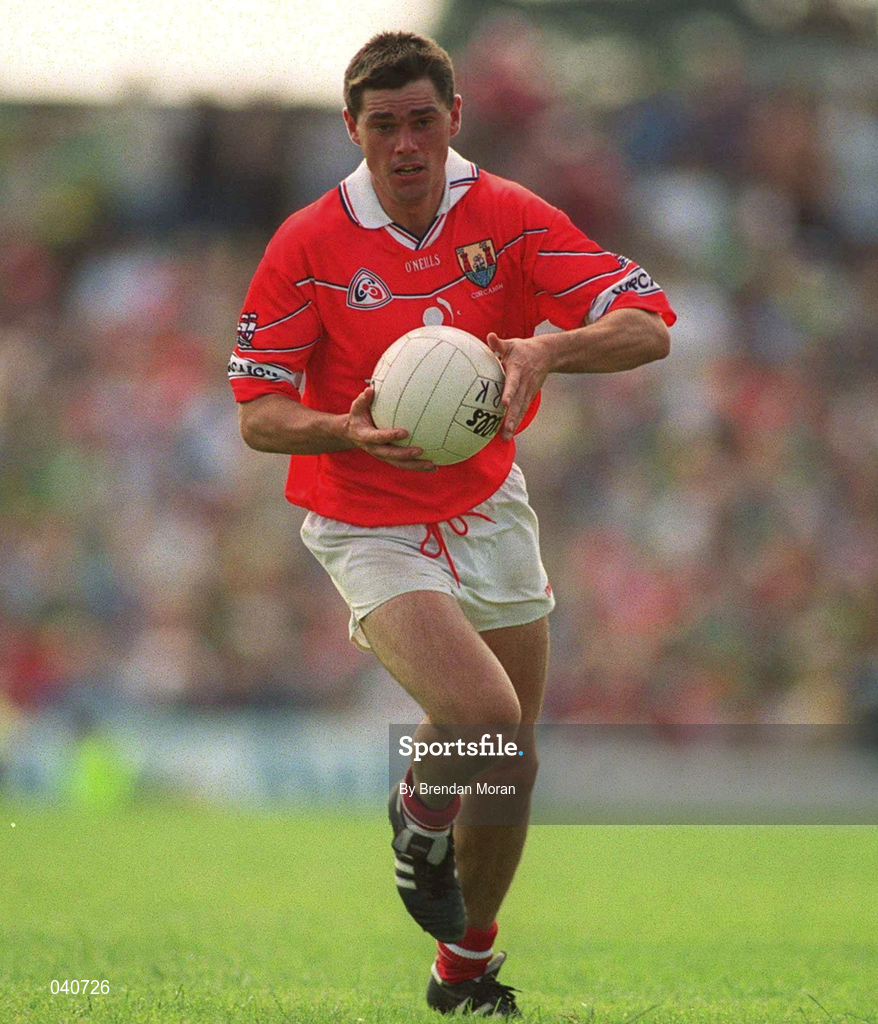 18 June 2000; Don Davis of Cork during the Bank of Ireland Munster Senior Football Championship Semi-Final match between Kerry and Cork at Fitzgerald Stadium in Killarney, Kerry. Photo by Brendan Moran/Sportsfile