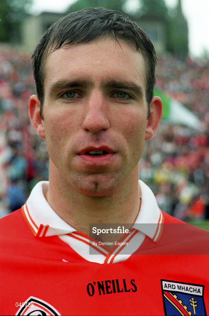 25 June 2000; Enda McNulty of Armagh prior to the Bank of Ireland Ulster Senior Football Championship Semi-Final match between Armagh and Fermanagh at St Tiernach's Park in Clones, Monaghan. Photo by Damien Eagers/Sportsfile