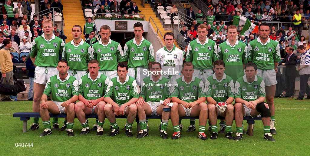 25 June 2000; The Fermanagh team prior to the Bank of Ireland Ulster Senior Football Championship Semi-Final match between Armagh and Fermanagh at St Tiernach's Park in Clones, Monaghan. Photo by Damien Eagers/Sportsfile