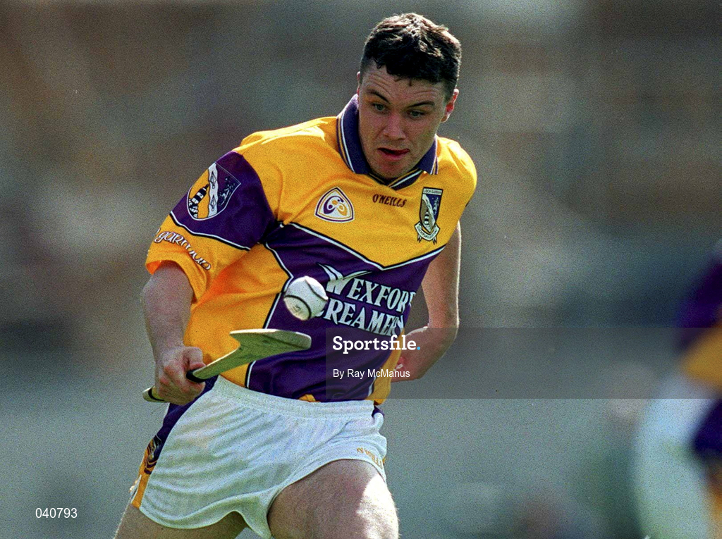 18 June 2000; Jason Lawlor of Wexford during the Guinness Leinster Senior Hurling Championship Semi-Final match between Offaly and Wexford at Croke Park in Dublin. Photo by Ray McManus/Sportsfile