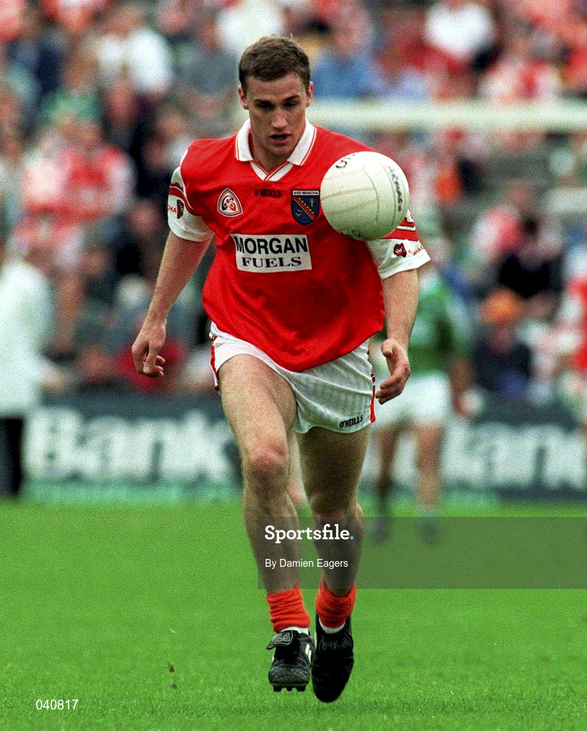 25 June 2000; John McEntee of Armagh during the Bank of Ireland Ulster Senior Football Championship Semi-Final match between Armagh and Fermanagh at St Tiernach's Park in Clones, Monaghan. Photo by Damien Eagers/Sportsfile