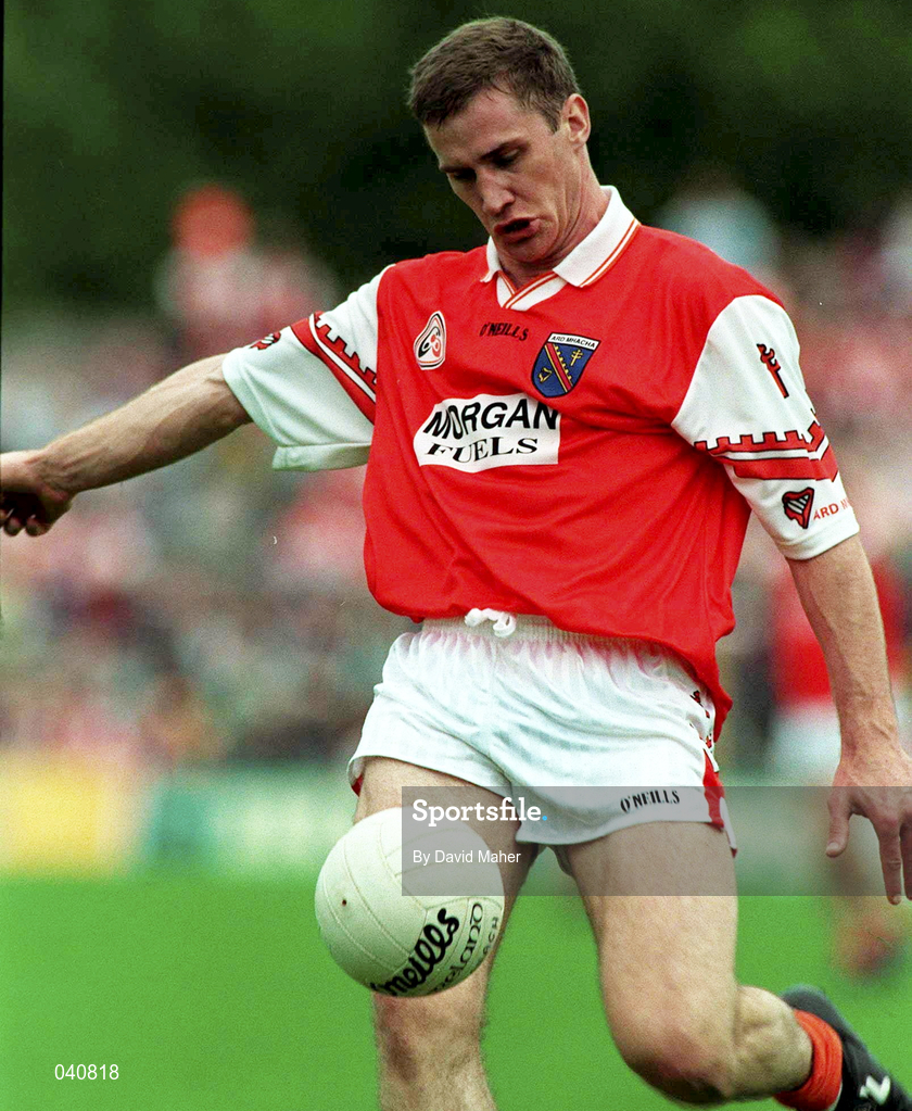 25 June 2000; John McEntee of Armagh during the Bank of Ireland Ulster Senior Football Championship Semi-Final match between Armagh and Fermanagh at St Tiernach's Park in Clones, Monaghan. Photo by David Maher/Sportsfile