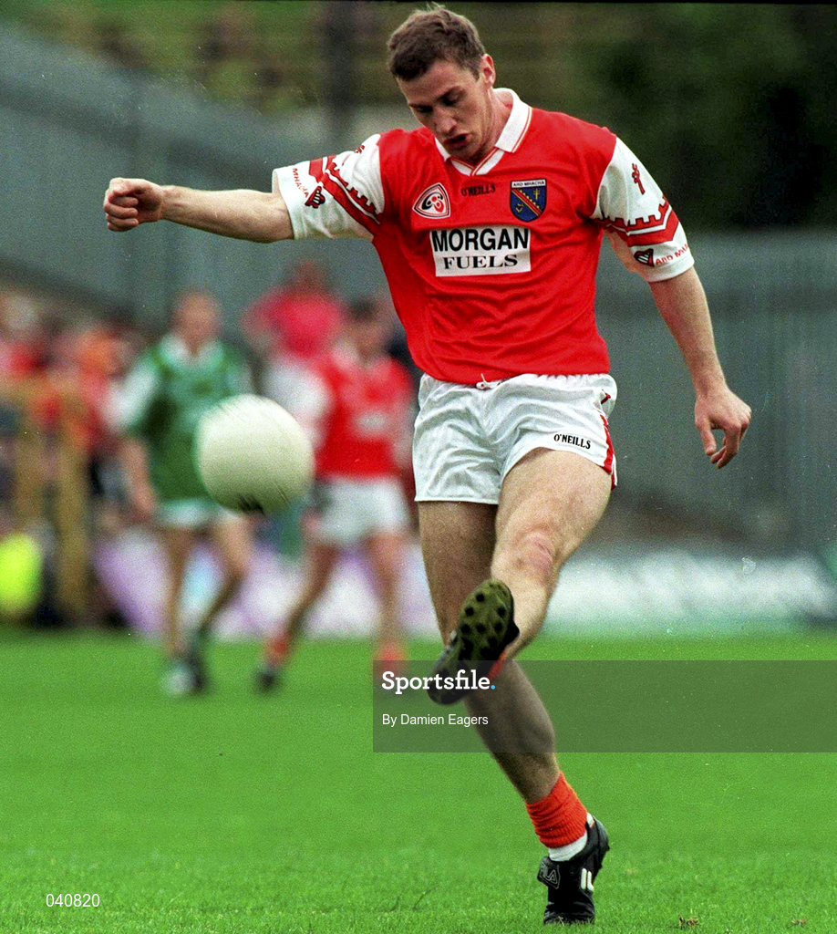 25 June 2000; John McEntee of Armagh during the Bank of Ireland Ulster Senior Football Championship Semi-Final match between Armagh and Fermanagh at St Tiernach's Park in Clones, Monaghan. Photo by Damien Eagers/Sportsfile