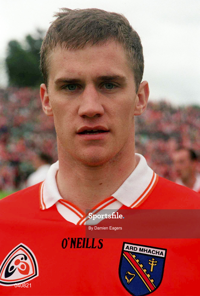 25 June 2000; John McEntee of Armagh prior to the Bank of Ireland Ulster Senior Football Championship Semi-Final match between Armagh and Fermanagh at St Tiernach's Park in Clones, Monaghan. Photo by Damien Eagers/Sportsfile