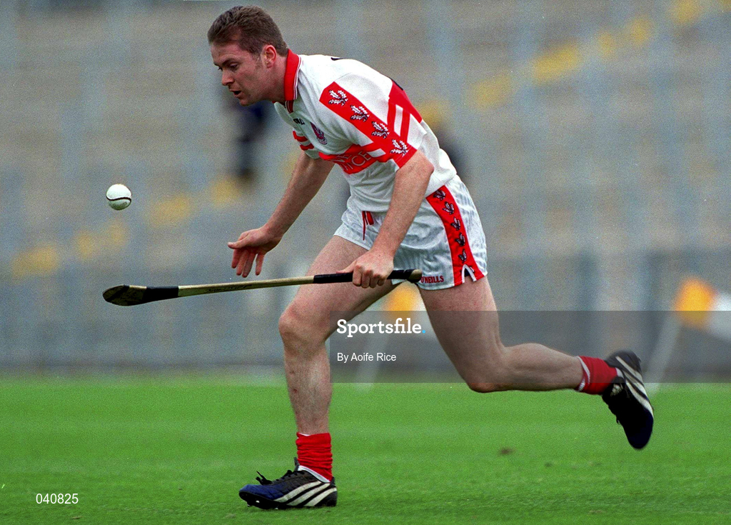 11 June 2000; John O'Dwyer of Derry during the Guinness Ulster Senior Hurling Championship Semi-Final between Derry and Down at Casement Park in Belfast, Antrim. Photo by Aoife Rice/Sportsfile