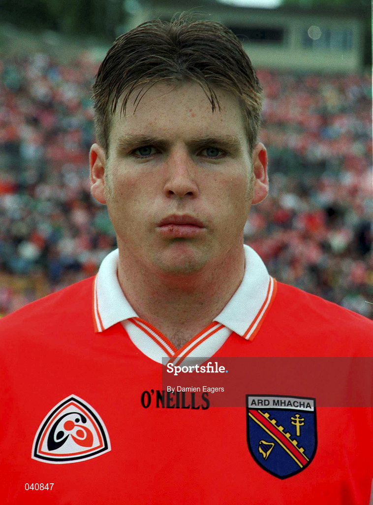 25 June 2000; Kieran Hughes of Armagh prior to the Bank of Ireland Ulster Senior Football Championship Semi-Final match between Armagh and Fermanagh at St Tiernach's Park in Clones, Monaghan. Photo by Damien Eagers/Sportsfile