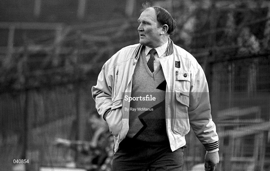 26 November 1989; Dublin manager Lar Foley during the Royal Liver National Hurling League match between Dublin and Cork at Croke Park in Dublin. Photo by Ray McManus/Sportsfile