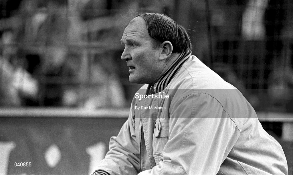 26 November 1989; Dublin manager Lar Foley during the Royal Liver National Hurling League match between Dublin and Cork at Croke Park in Dublin. Photo by Ray McManus/Sportsfile