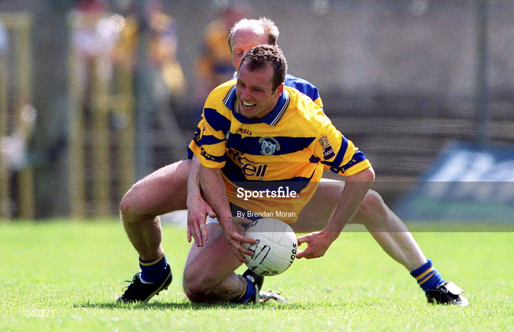 25 June 2000; Martin Daly of Clare during the Bank of Ireland Munster Senior Football Championship Semi-Final match between Clare and Tipperary at the Gaelic Grounds in Limerick. Photo by Brendan Moran/Sportsfile