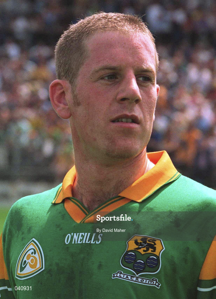 2 July 2000; Padraig Flynn of Leitrim prior to the Bank of Ireland Connacht Senior Football Championship Semi-Final match between Roscommon and Leitrim in Dr. Hyde Park in Roscommon. Photo by David Maher/Sportsfile