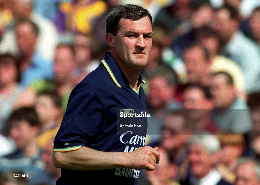 18 June 2000; Offaly manager Pat Fleury during the Guinness Leinster Senior Hurling Championship Semi-Final match between Offaly and Wexford at Croke Park in Dublin. Photo by Aoife Rice/Sportsfile