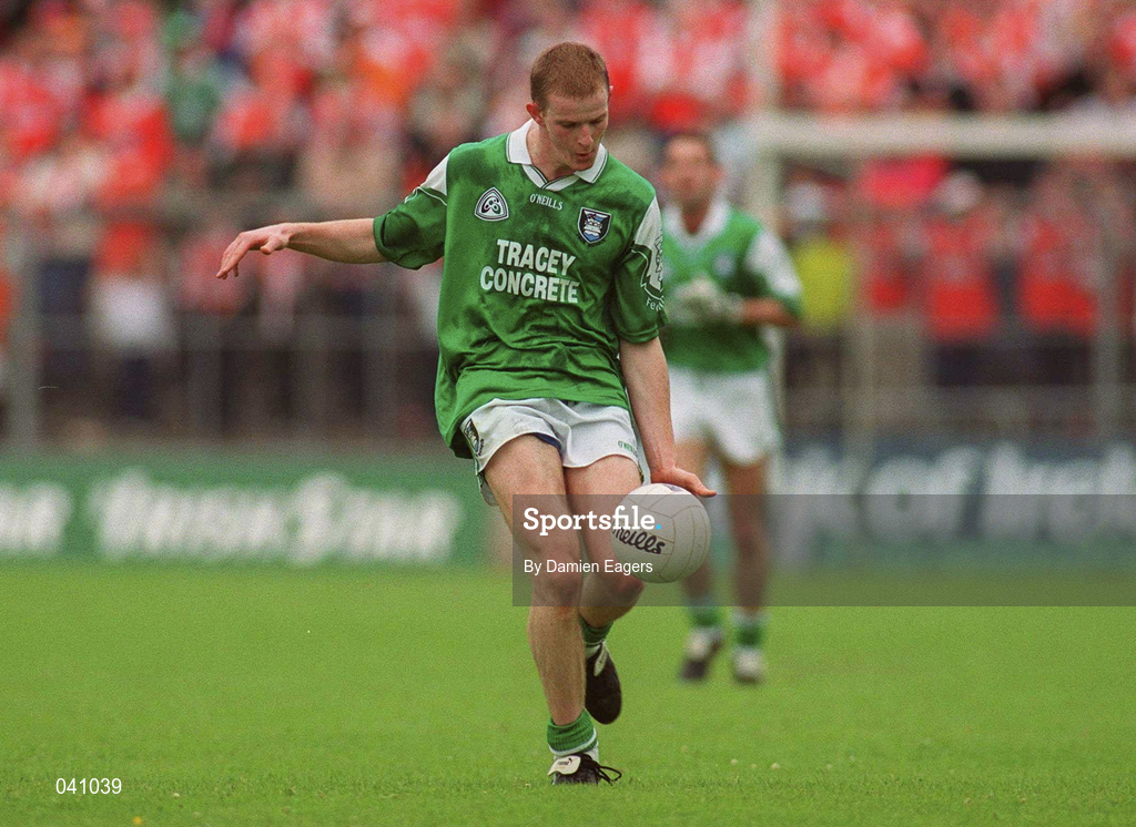 25 June 2000; Tom Brewster of Fermanagh during the Bank of Ireland Ulster Senior Football Championship Semi-Final match between Armagh and Fermanagh at St Tiernach's Park in Clones, Monaghan. Photo by Damien Eagers/Sportsfile