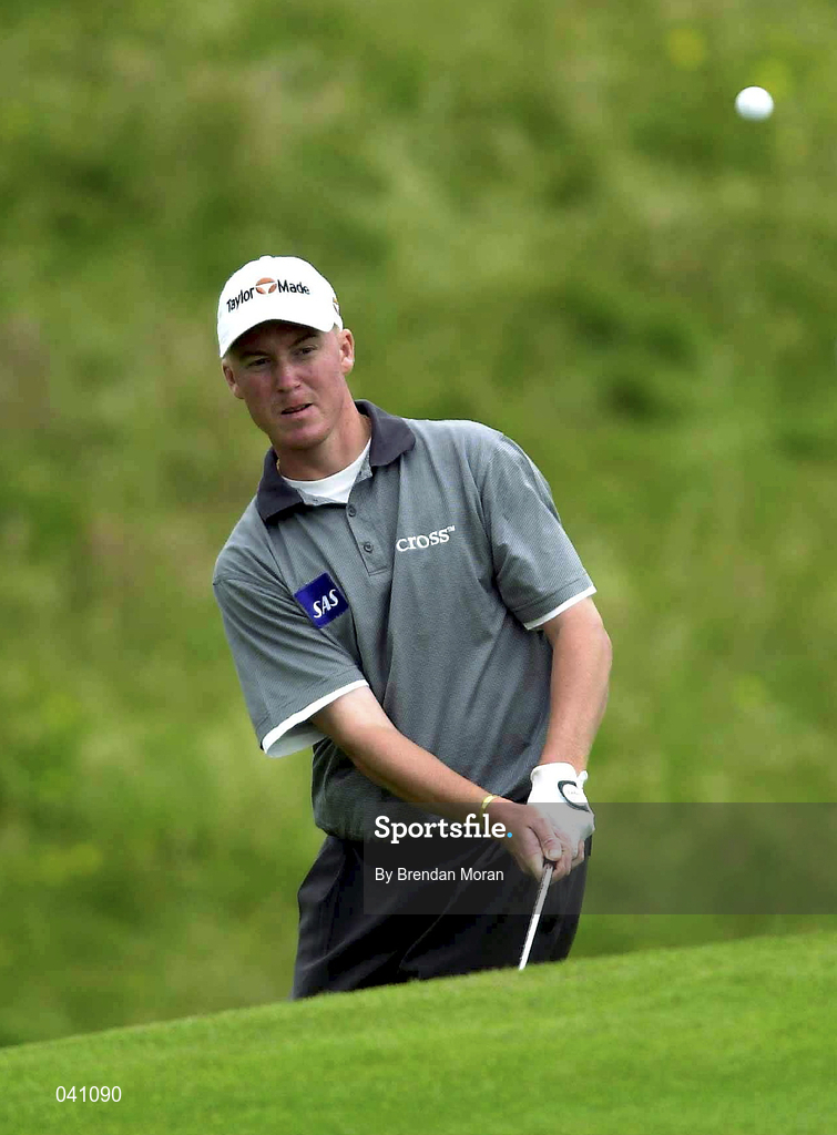 30 June 2000; Patrik Sjoland of Sweden chips onto the 11th gree during the second day of the Murphy's Irish Open Golf Championship at Ballybunion Golf Club in Kerry. Photo by Brendan Moran/Sportsfile