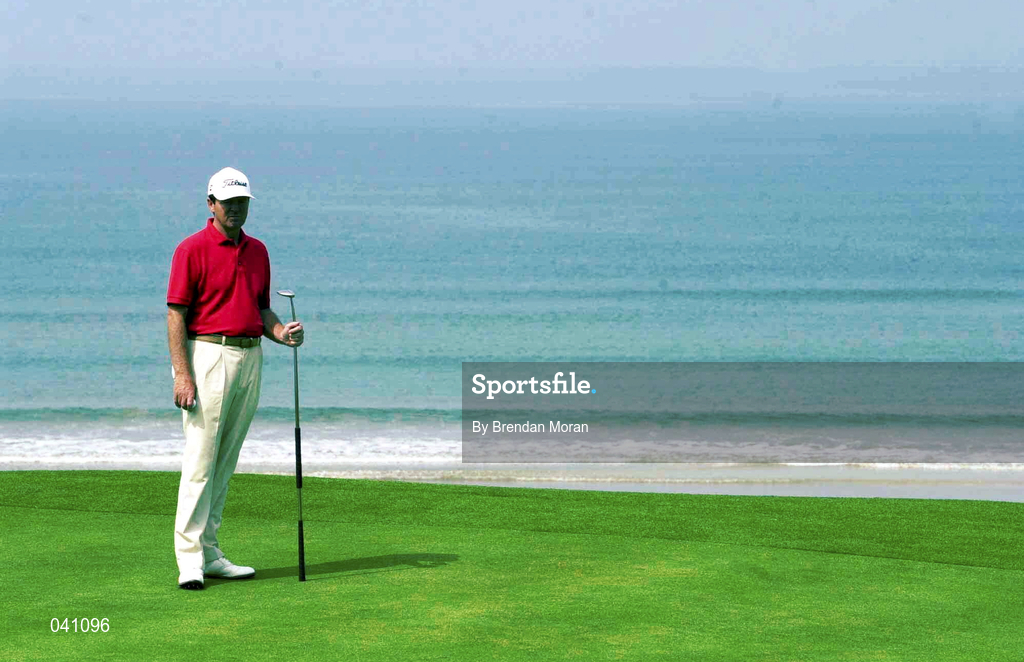 29 June 2000; Des Smyth of Ireland waits his turn on the sixth green during the first day of the Murphy's Irish Open Golf Championship at Ballybunion Golf Club in Kerry. Photo by Brendan Moran/Sportsfile