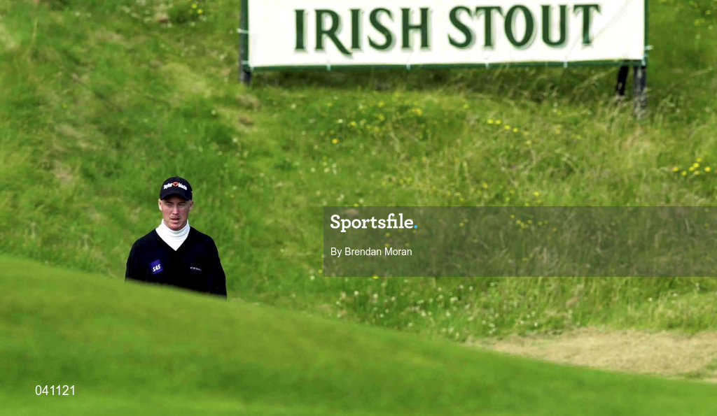 29 June 2000; Patrik Sjoland of Sweden makes his way onto the third green during the first day of the Murphy's Irish Open Golf Championship at Ballybunion Golf Club in Kerry. Photo by Brendan Moran/Sportsfile