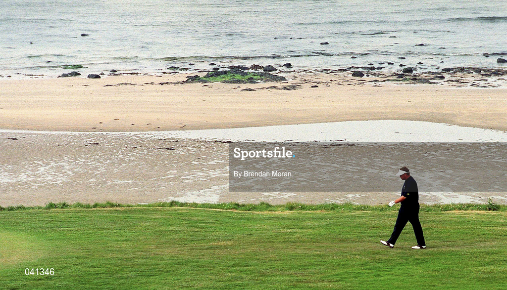 30 June 2000; Darren Clarke of Northern Ireland walks down the sixth fairway during the second day of the Murphy's Irish Open Golf Championship at Ballybunion Golf Club in Kerry. Photo by Brendan Moran/Sportsfile