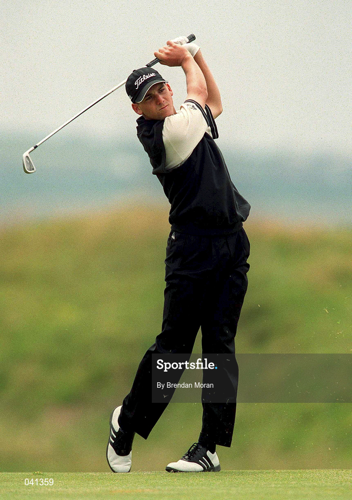 30 June 2000; Sergio Garcia of Spain plays his second shot on the 14th fairway during the second day of the Murphy's Irish Open Golf Championship at Ballybunion Golf Club in Kerry. Photo by Brendan Moran/Sportsfile