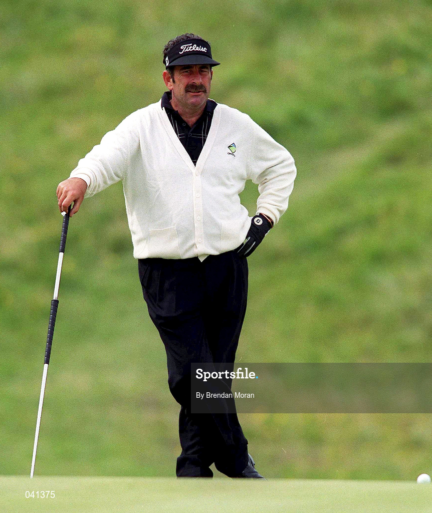 30 June 2000; Sam Torrance of Scotland waits to putt on the 11th green during the second day of the Murphy's Irish Open Golf Championship at Ballybunion Golf Club in Kerry. Photo by Brendan Moran/Sportsfile