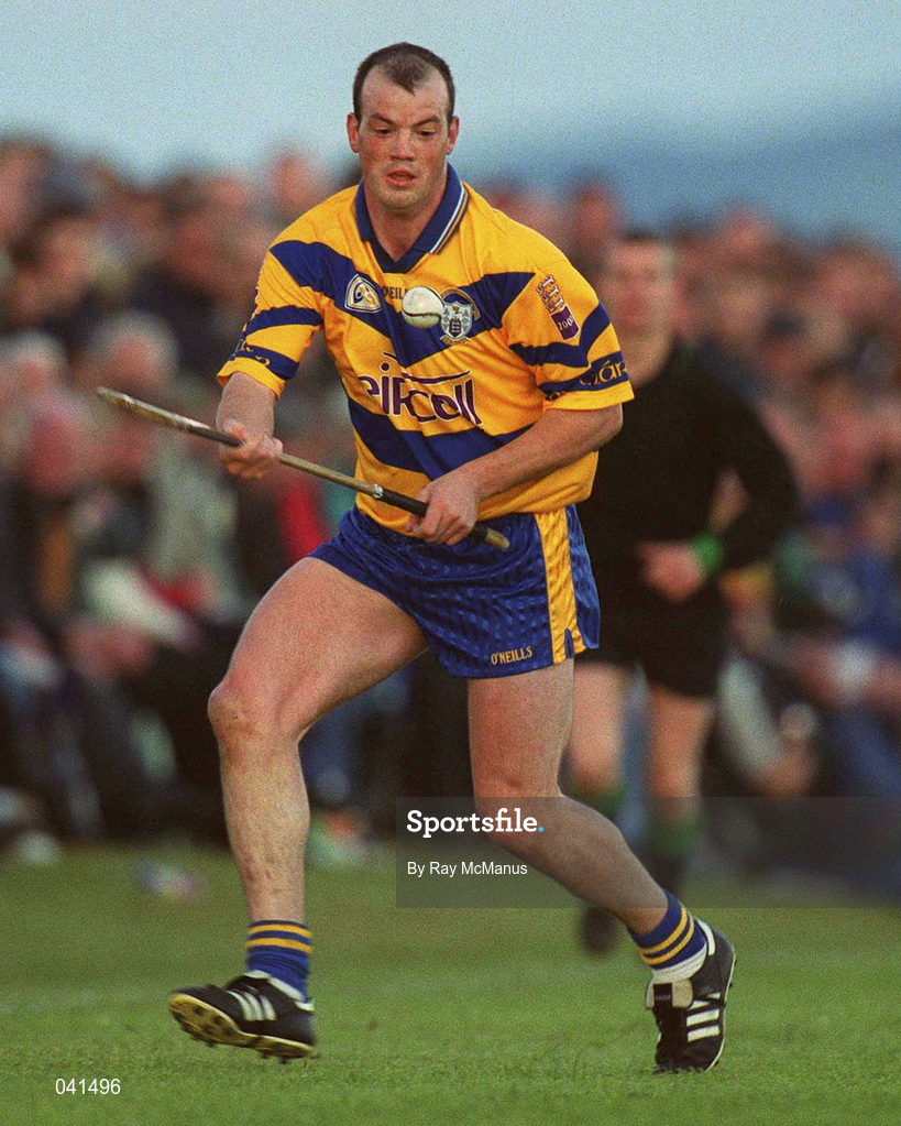 28 May 2000; Ollie Baker of Clare during the Senior Hurling Challenge match between Kilkenny and Clare at Young Ireland's GAA Grounds in Kilkenny. Photo by Ray McManus/Sportsfile