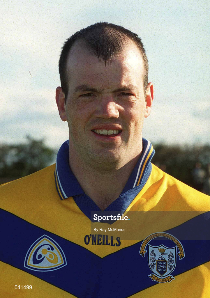 28 May 2000; Ollie Baker of Clare prior to the Senior Hurling Challenge match between Kilkenny and Clare at Young Ireland's GAA Grounds in Kilkenny. Photo by Ray McManus/Sportsfile