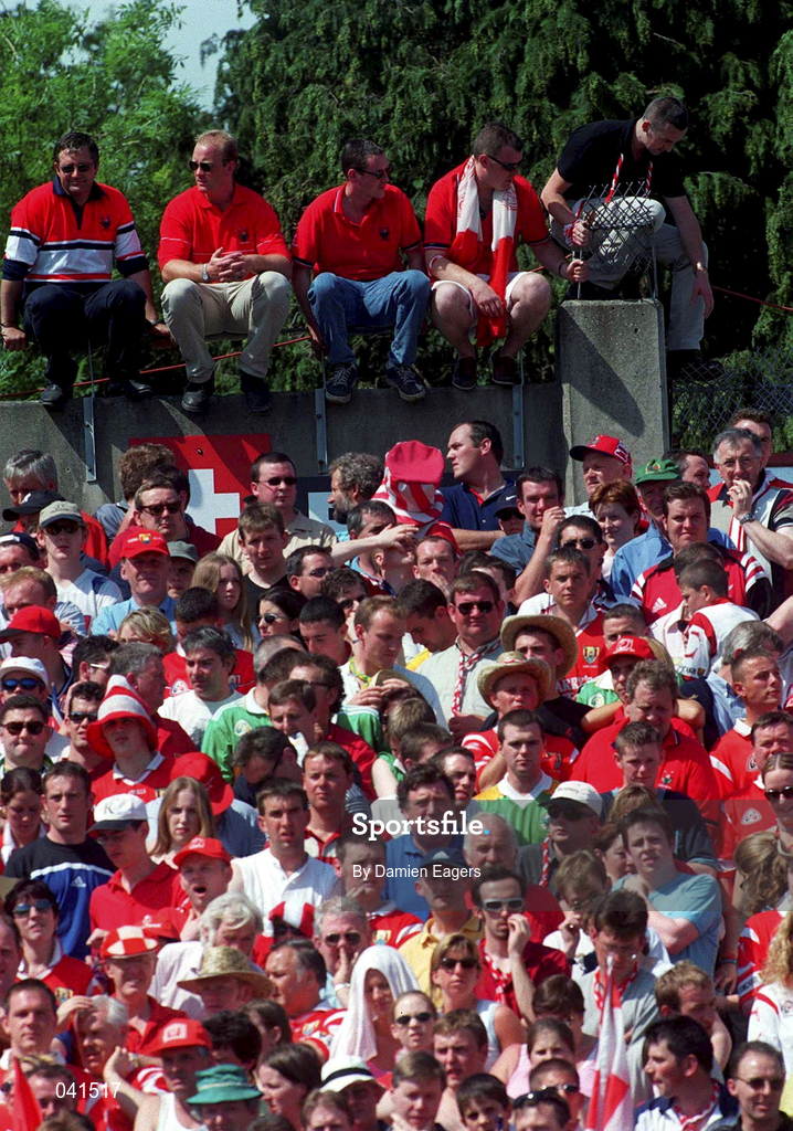 18 June 2000; Cork fans during the Bank of Ireland Munster Senior Football Championship Semi-Final match between Kerry and Cork at Fitzgerald Stadium in Killarney, Kerry. Photo by Damien Eagers/Sportsfile