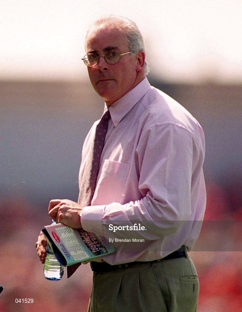 18 June 2000; Kerry County Board Chairman Sean Walsh during the Bank of Ireland Munster Senior Football Championship Semi-Final match between Kerry and Cork at Fitzgerald Stadium in Killarney, Kerry. Photo by Brendan Moran/Sportsfile