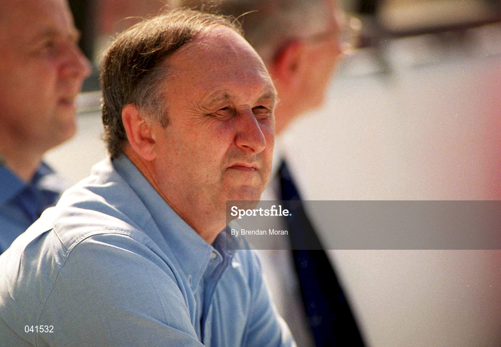 18 June 2000; Cork County Board Secretary Frank Murphy during the Bank of Ireland Munster Senior Football Championship Semi-Final match between Kerry and Cork at Fitzgerald Stadium in Killarney, Kerry. Photo by Brendan Moran/Sportsfile