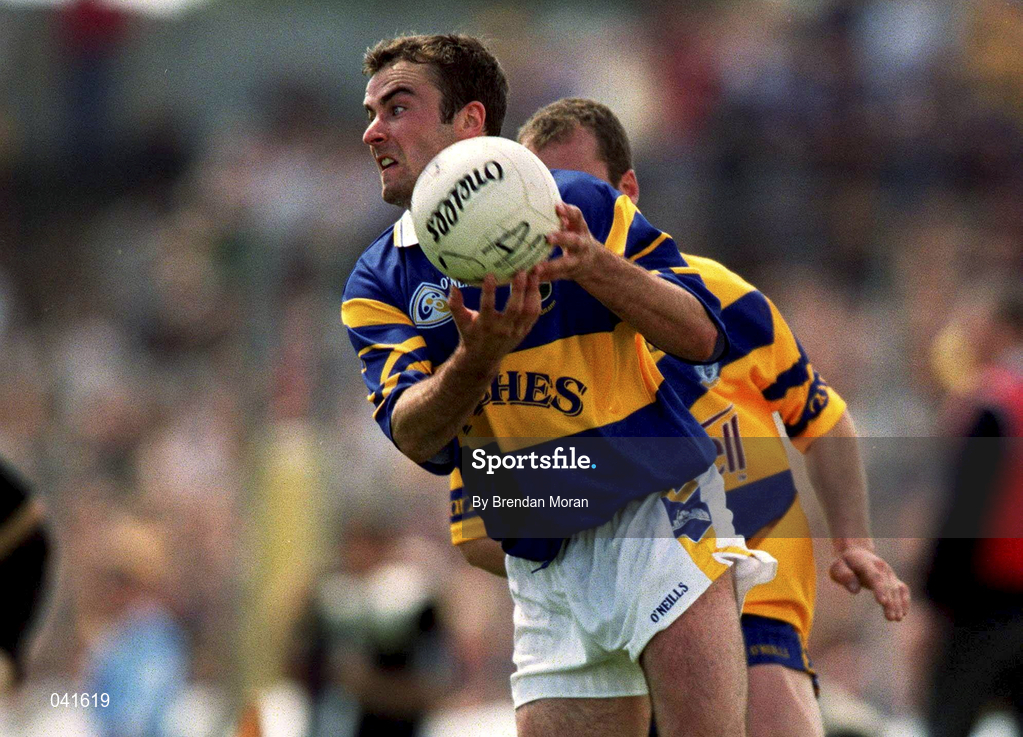25 June 2000; Damien Byrne of Tipperary during the Bank of Ireland Munster Senior Football Championship Semi-Final match between Clare and Tipperary at the Gaelic Grounds in Limerick. Photo by Brendan Moran/Sportsfile