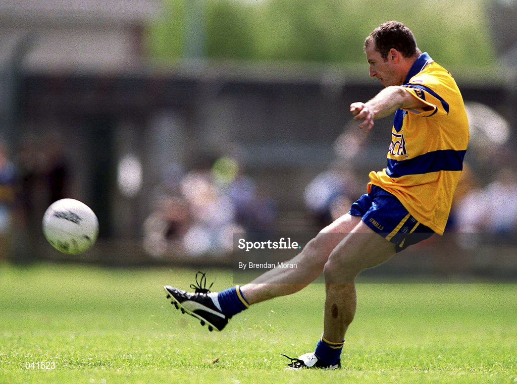25 June 2000; Martin Daly of Clare during the Bank of Ireland Munster Senior Football Championship Semi-Final match between Clare and Tipperary at the Gaelic Grounds in Limerick. Photo by Brendan Moran/Sportsfile