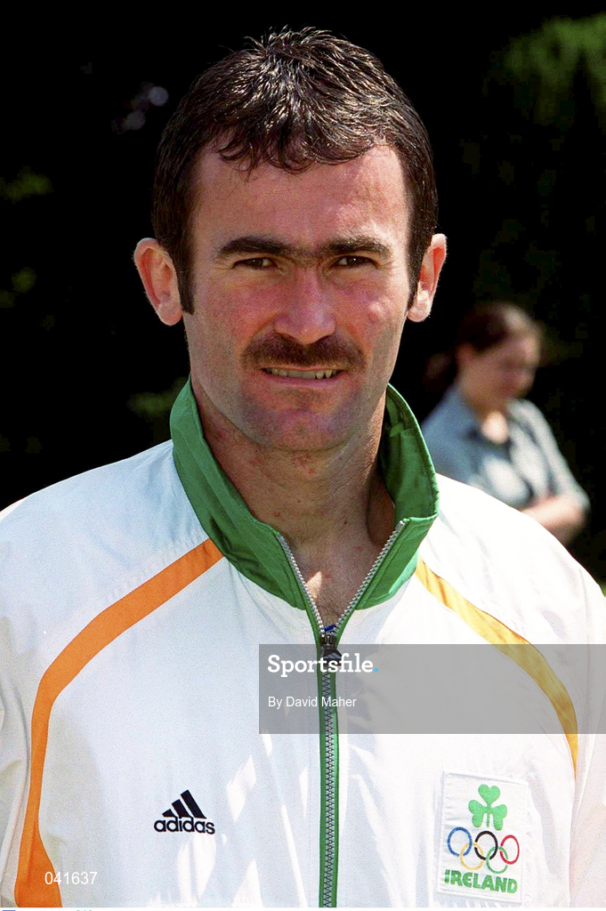 28 June 2000; Boxer Michael Roche poses for a portrait at the official launch at the Raddisson Hotel, Dublin, of the new adidas Irish Olympic team kit for the Sydney 2000 Summer Olympic Games. Photo by David Maher/Sportsfile